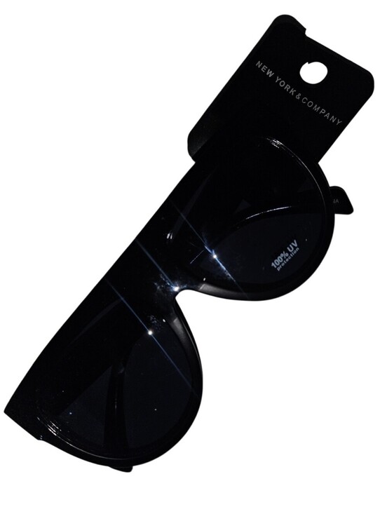 New York & Company Accessories - NWT New York & Company Black W/ Blue Tone Lens 100% UV Protection Sunglasses
